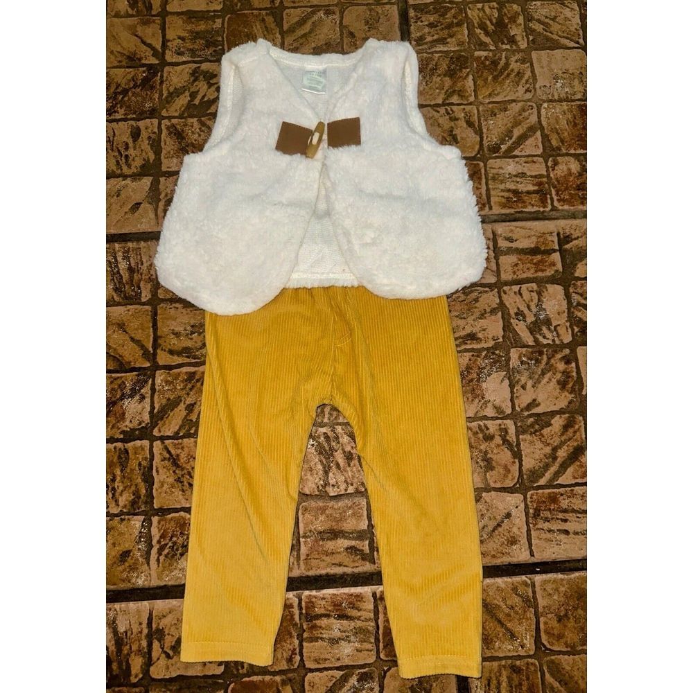 Shabby Chic two piece 12-18 month‎ outfit GUC